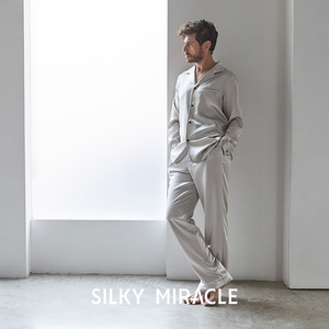 SILKYMIRACLE真丝睡衣男士高级