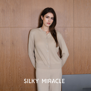 MIRACLE山羊绒桑蚕丝睡衣针织开衫 SILKY 外穿家居服 预售臻享