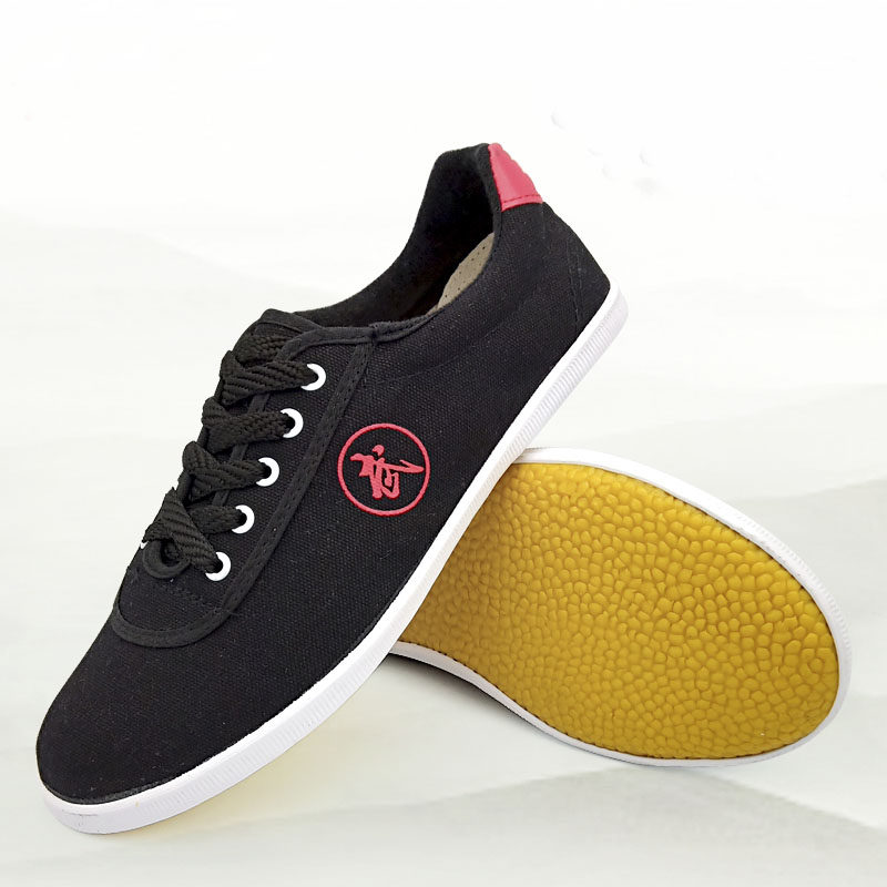 儿童武术太极鞋青少年学生帆布训练练功鞋软底牛筋底轻便太极拳鞋