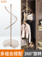 衣柜360度旋转衣架衣帽间转角挂衣杆多功能置物架拐角裤 架衣物篮
