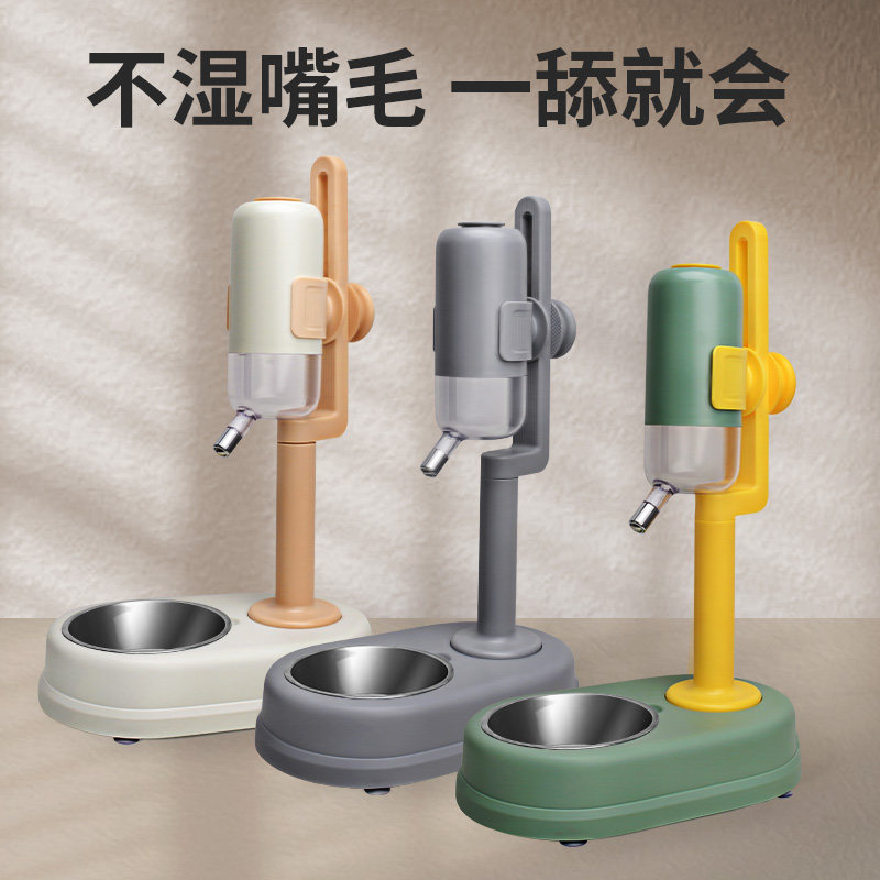 狗狗滚珠饮水器立式不湿嘴大容量图片