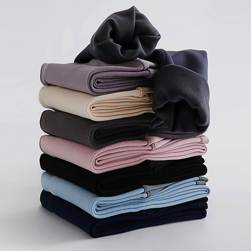 加绒加厚紧身瑜伽裤速干高腰薄绒