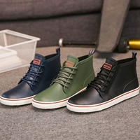 Huai Yu mưa ủng nam ống ngắn để giúp câu cá mưa ủng thường thời trang ren nam mưa giày nữ - Rainshoes giày bảo hộ siêu nhẹ chống nước