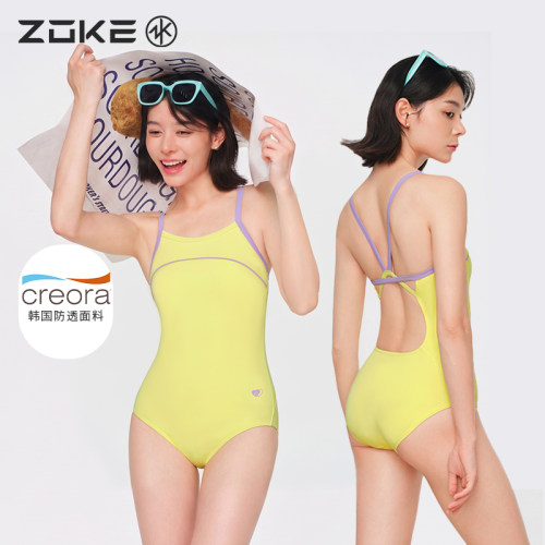 洲克泳衣女竞速干大码女款游泳衣