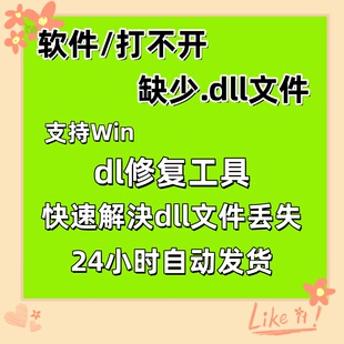 dll错误专修工具修复文件缺失异常系统奔溃一键运行库