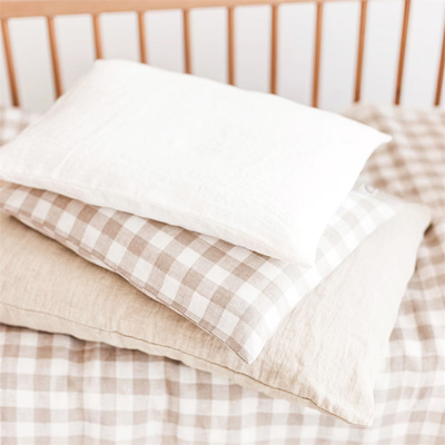 儿童大人枕套信封亚麻纯色简约