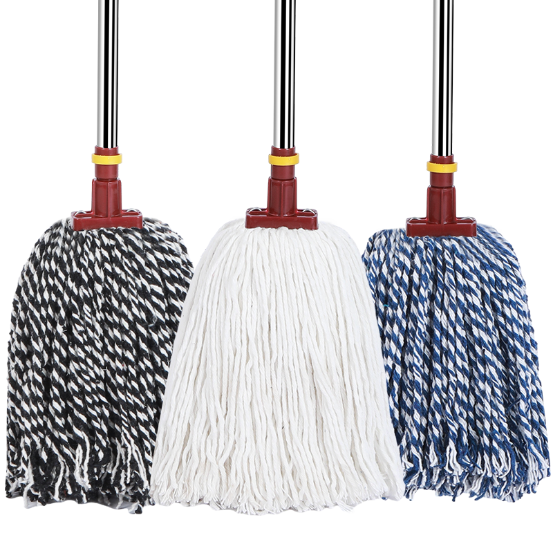 家用老式棉线拖把商用地拖不锈钢拖布干湿两用饭店教室地板一拖净