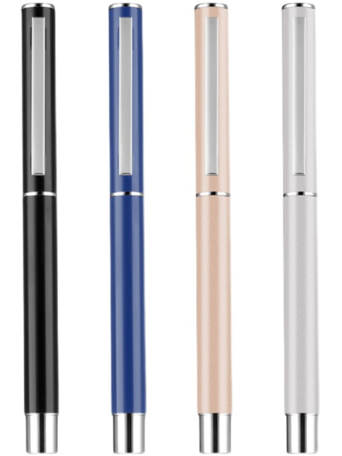 메탈 젤 펜 프르캐프식 만년필풍 젤 펜 블랙 0.5 MM수성펜 심플 사인 펜 프라이빗 엔그레이빙