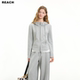 卫衣女修身 新款 连帽版 春季 两件套 型阔腿裤 REACH高级感假两件套装