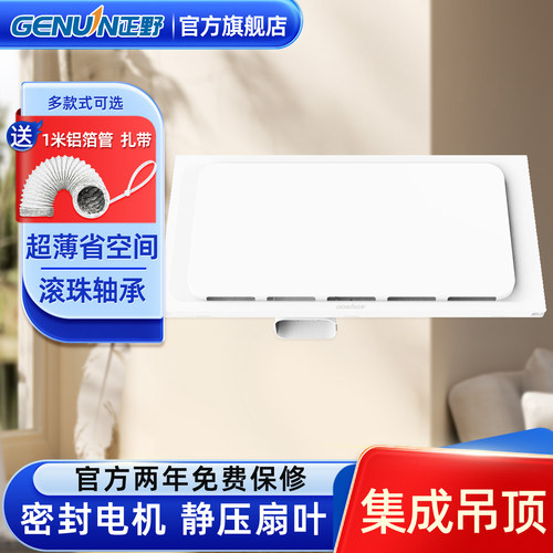 正野薄款300x600集成吊顶换气扇