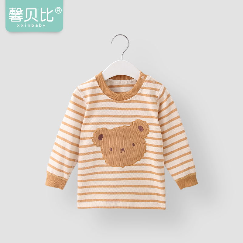 馨贝比宝宝春秋纯棉上衣长袖T恤