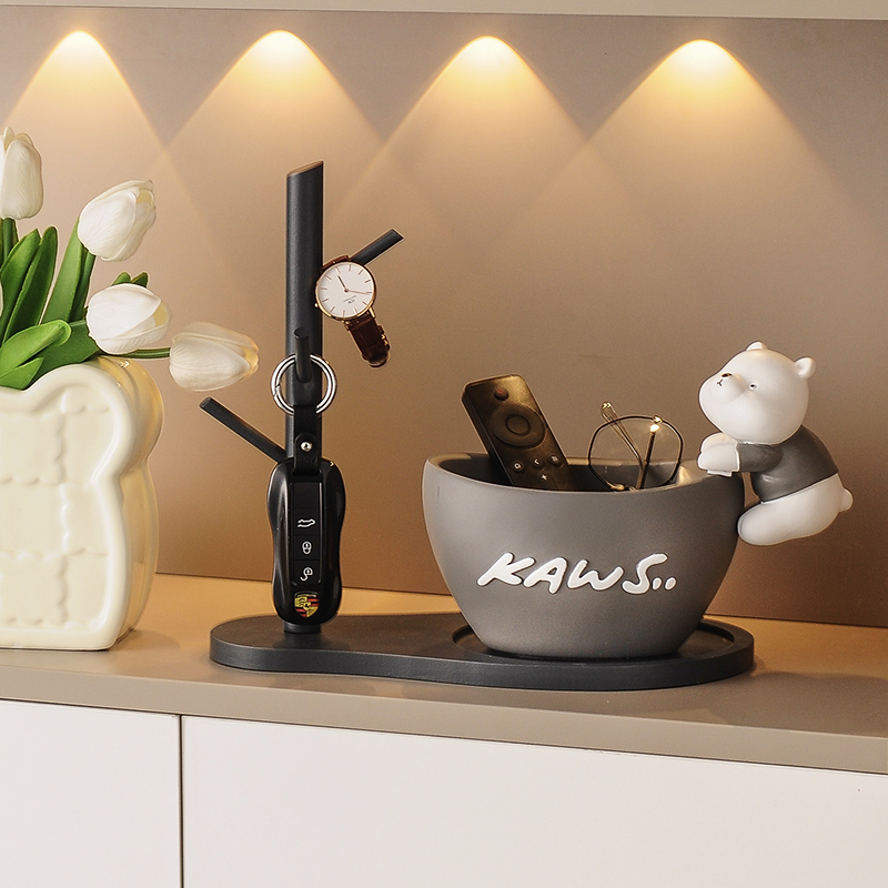 暴力熊玄关钥匙收纳摆件入户