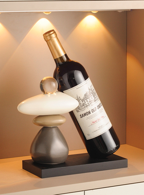 时来运转红酒架摆件酒柜电视柜轻奢高档高端大气餐边柜家居装饰品