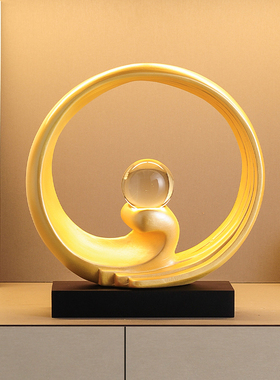 财源滚滚摆件轻奢高档酒柜客厅电视柜办公室高级感艺术工艺装饰品