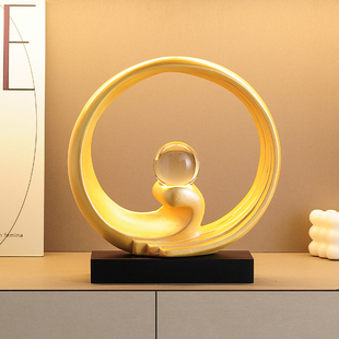 财源滚滚摆件轻奢高档酒柜客厅电视柜办公室高级感艺术工艺装饰品