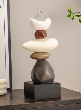 时来运转办公室书房桌面摆件客厅玄关电视柜高级感小众创意工艺品