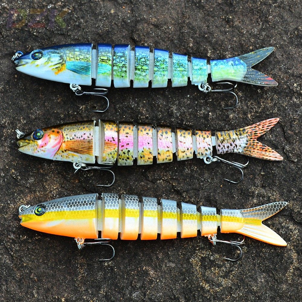 来样定制8节多节鱼 海钓路亚饵135MM 19G仿生假饵厂家高端.9