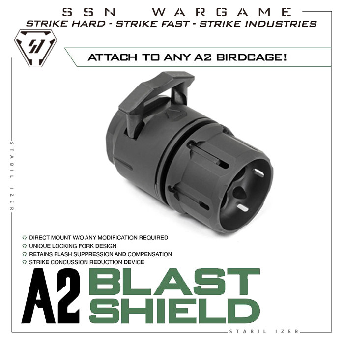 新品预告【SI 压迫者防爆盾A2】适配鸟笼火冒 配件 LDT ar15 精击图片
