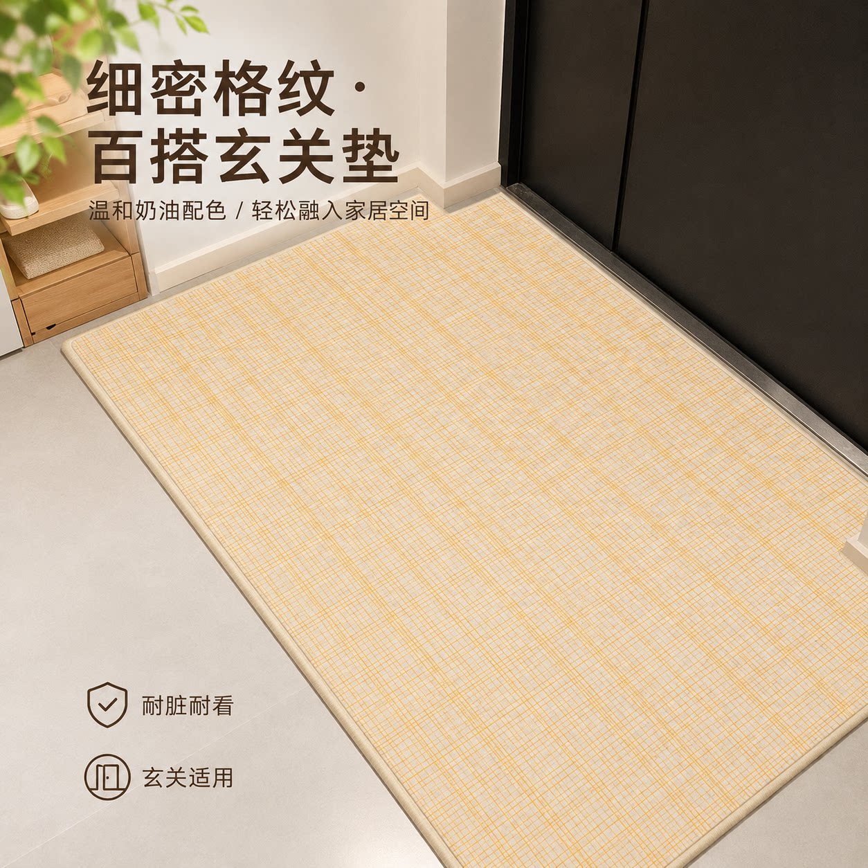 宜家美家北欧轻奢高级感入户门地入户地垫