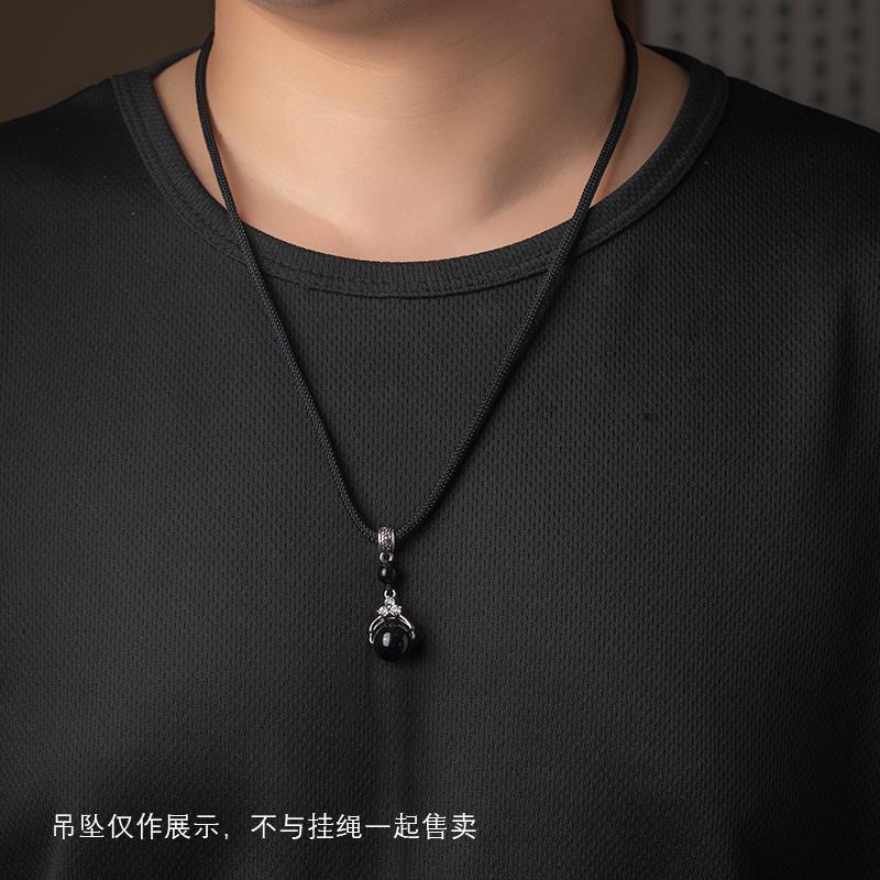 2025高档吊坠挂绳编织项链绳子玉坠玉佩水晶挂件绳男女粗款颈绳挂