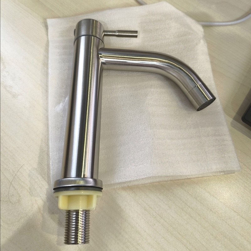 阳台陶瓷盆加高洗手盆单冷水龙头卫生间4分家用304不锈钢快开