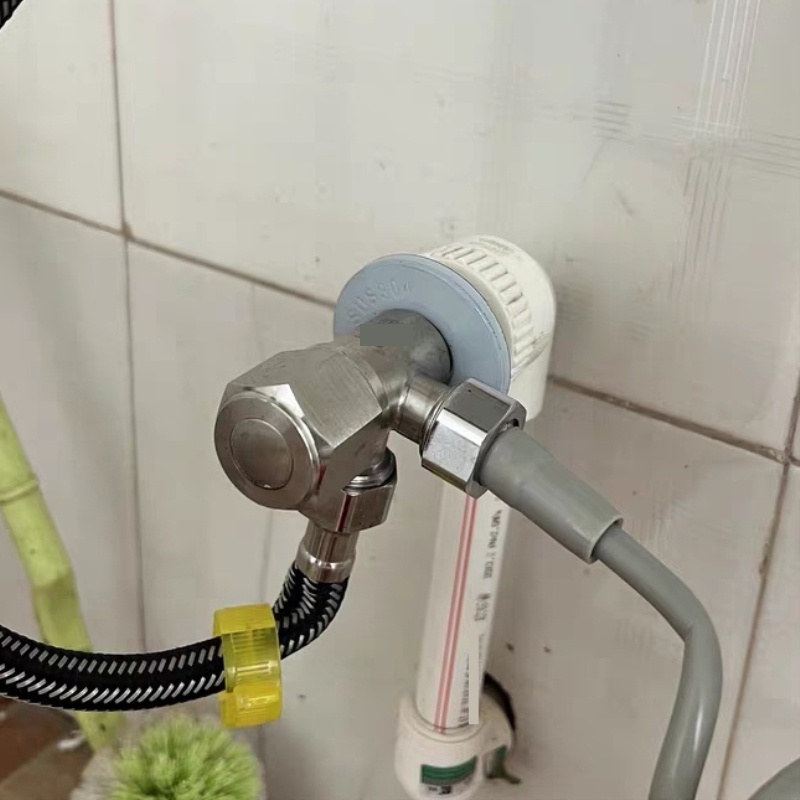 加厚防爆加长水阀家用热水器304不锈钢通用三角阀冷热水4分止水阀