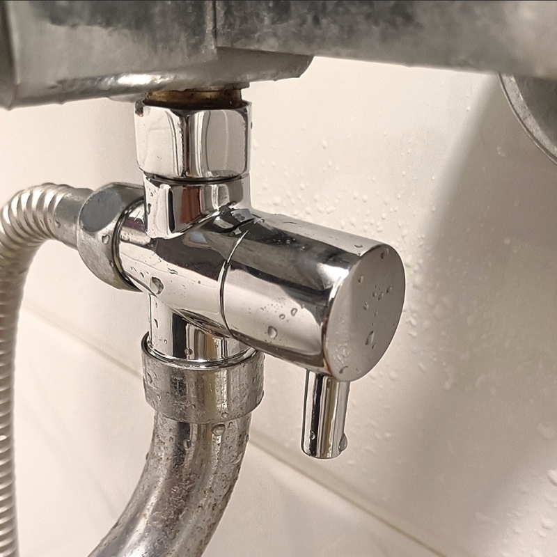 三通分水器转换全铜淋浴4分6分控制一进二出开关切换阀配件