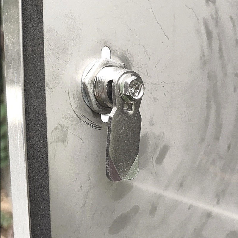 转舌锁方型工业锁MS705配电柜圆柱不锈钢开关柜门三角锁电柜门锁