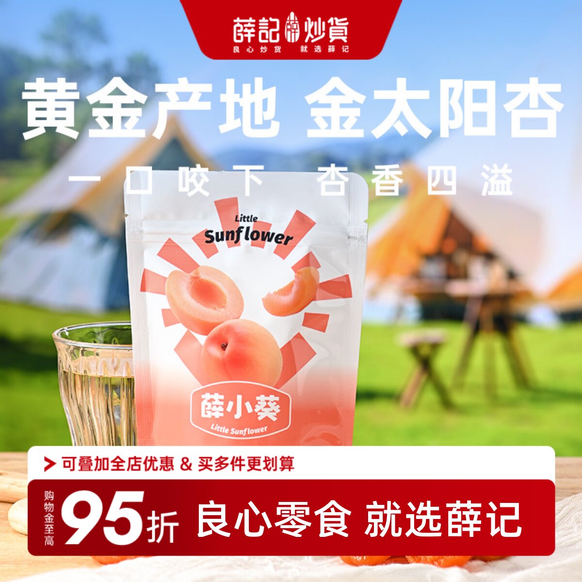 【临期特惠】薛记炒货黄桃干红杏干新疆灰枣