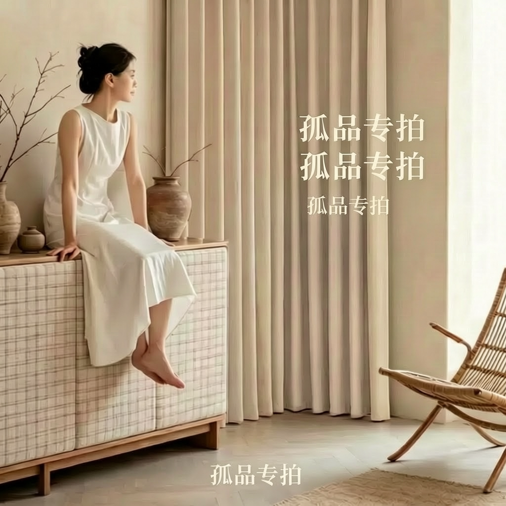 孤品成品窗帘改价链接