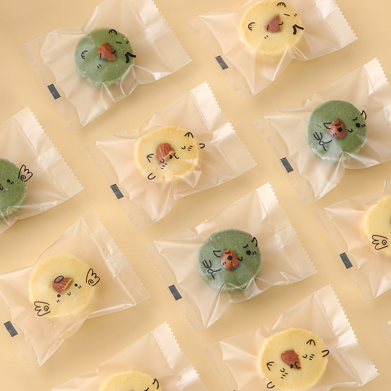 饼干包装袋曲奇机封单独立雪花酥牛轧糖果蔓越莓烘焙圣诞节小袋子