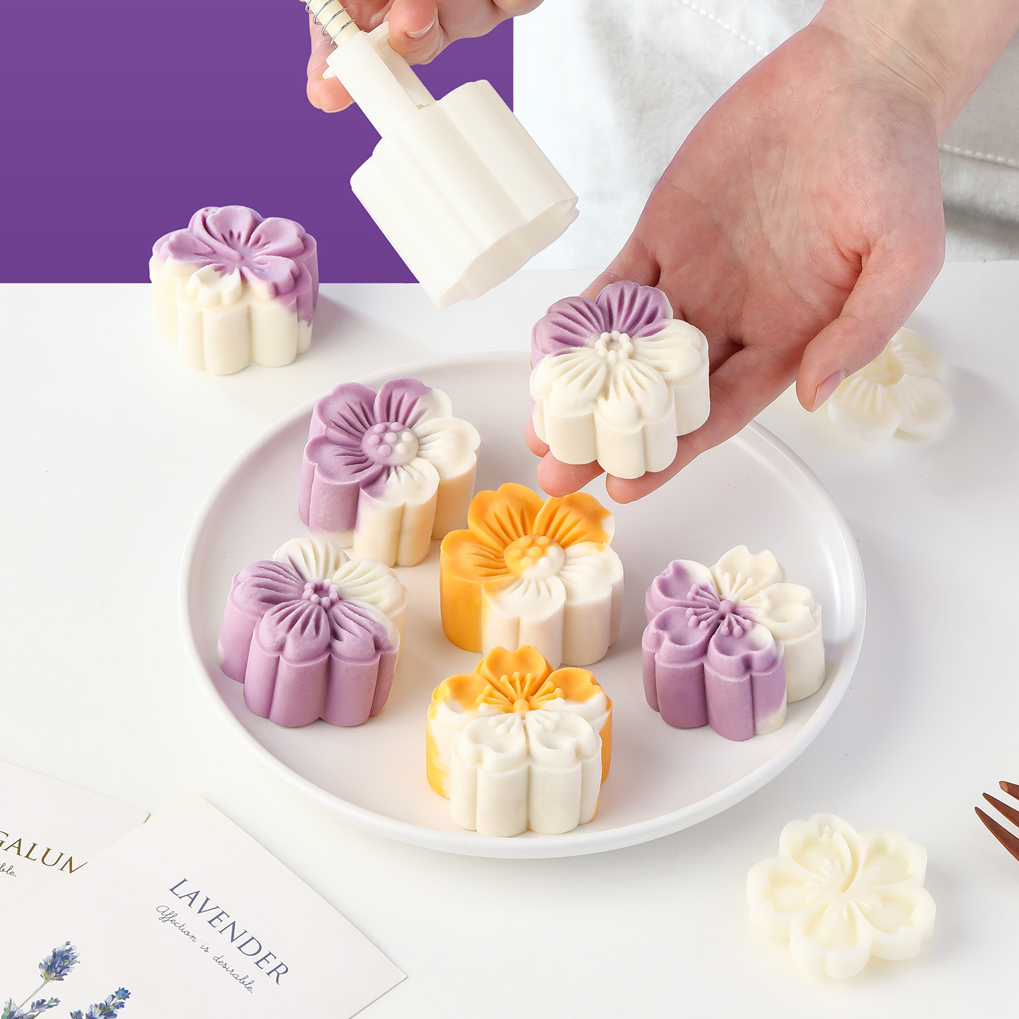 月饼模具糕点2026新款手压式山药宝宝辅食压花做绿豆糕家用磨具