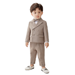 罗蒙儿童礼服套装花童男童婚礼小西服周岁生日礼服演出服装主持人