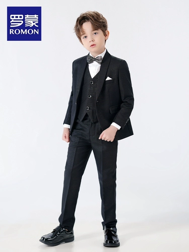 Детский классический костюм для мальчиков, платье девочки цветочницы, наряд для музыкальных выступлений