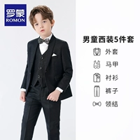 Комплект для мальчиков, куртка, штаны, жилет, рубашка, галстук-бабочка