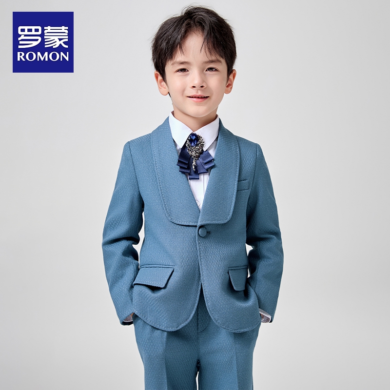 罗蒙儿童西装套装男孩钢琴演出服