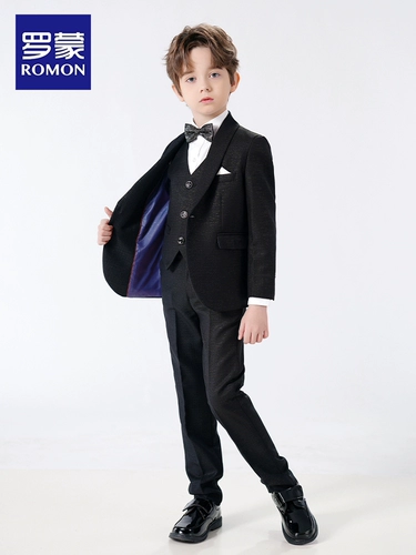 Детский классический костюм для мальчиков, платье девочки цветочницы, наряд для музыкальных выступлений