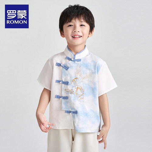 罗蒙儿童汉服2026夏季新中式国风