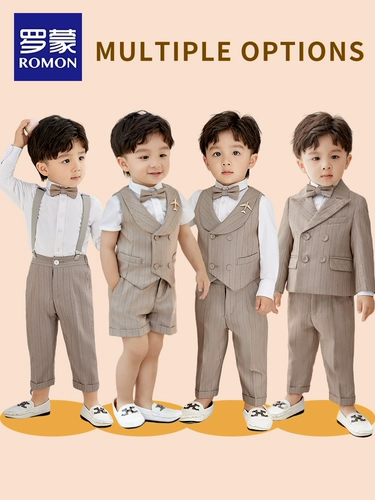 Детский пиджак классического кроя для мальчиков, классический костюм, платье, подарок на день рождения