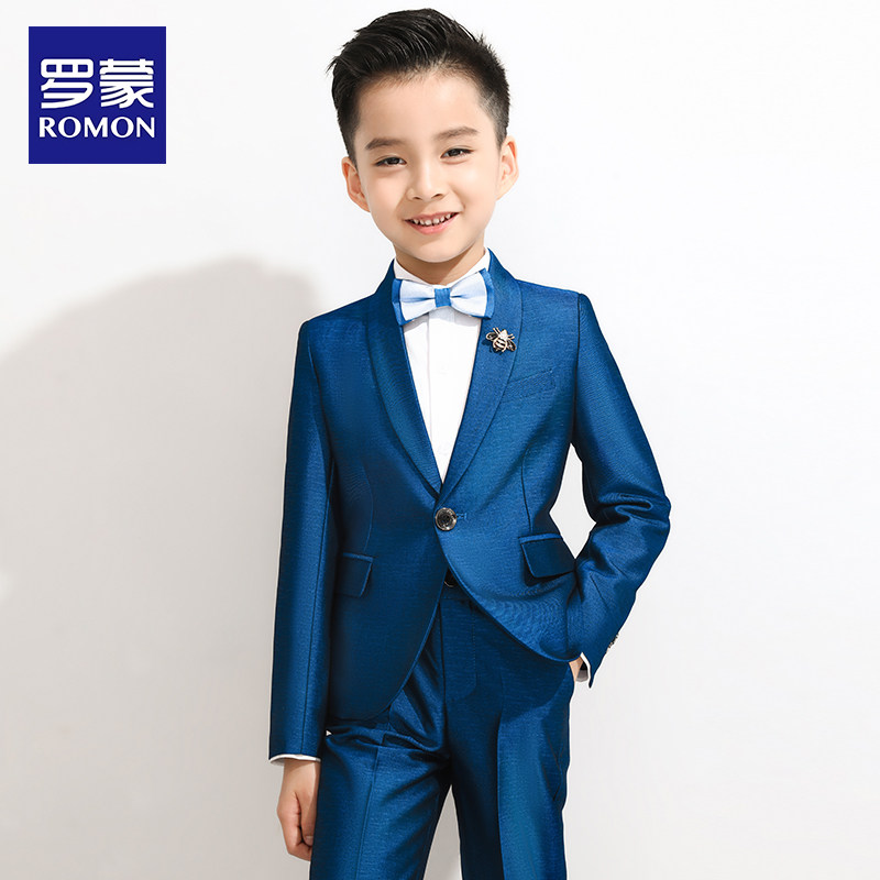 罗蒙儿童西装帅气礼服钢琴小男孩