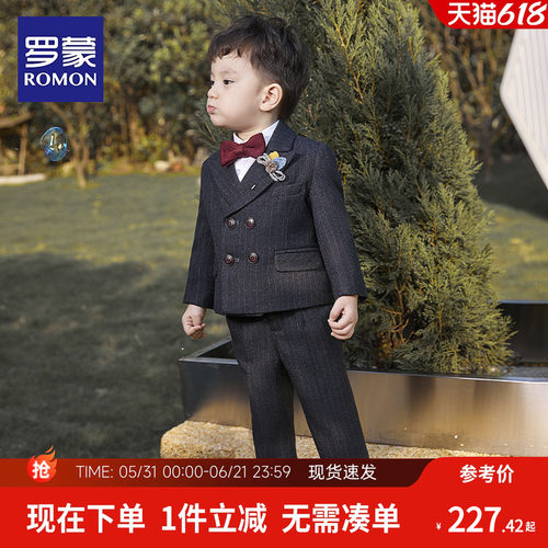 罗蒙西装套装钢琴演出花童礼服