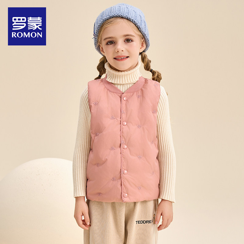 罗蒙羽绒马甲加厚保暖