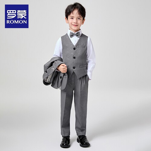 罗蒙儿童西装主持人礼服演出服