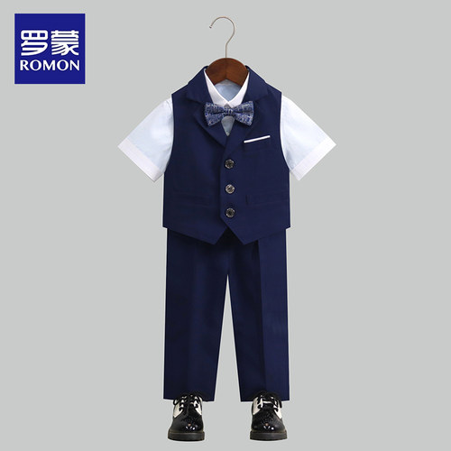 罗蒙男童礼服套装花童小西装