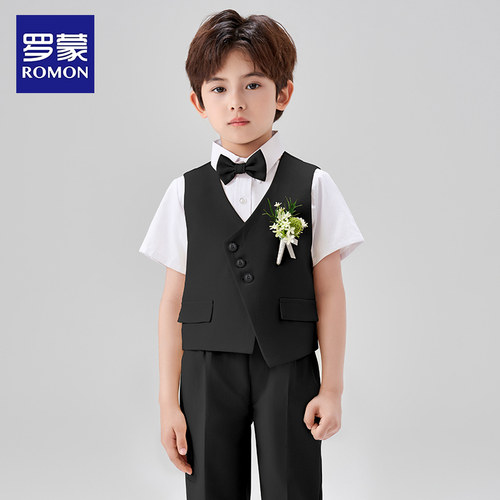 罗蒙男童礼服花童小西装套装