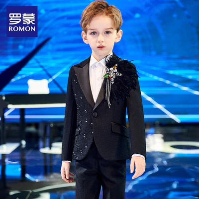 罗蒙儿童礼服走秀西装钢琴演出服