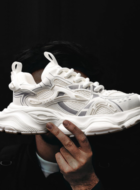 巨好看的夏季炸街白色老爹鞋超火爆款鞋子男款潮鞋增高运动鞋百搭