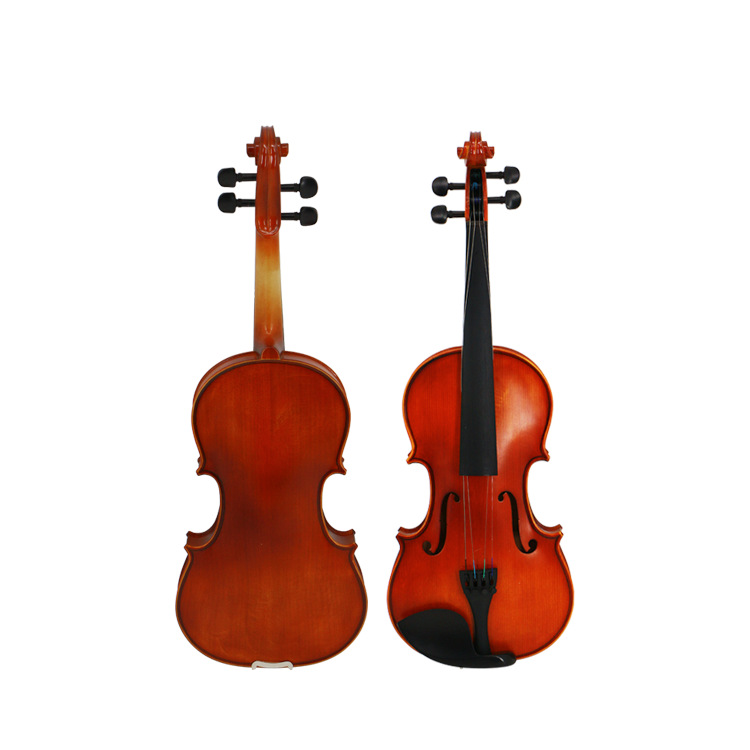 实木哑光小提琴 云杉面板乌木指板成人考级教学生演奏独奏琴