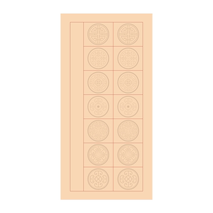 四尺四开蜡染宣纸瓦当方格4言7言双排14字十言古诗书法比赛作品纸横版竖版行书楷书对联纸润墨不洇
