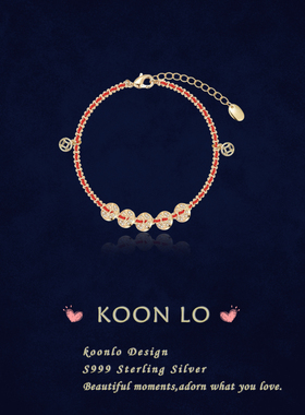 「五帝钱硬币」S999纯银项链手作